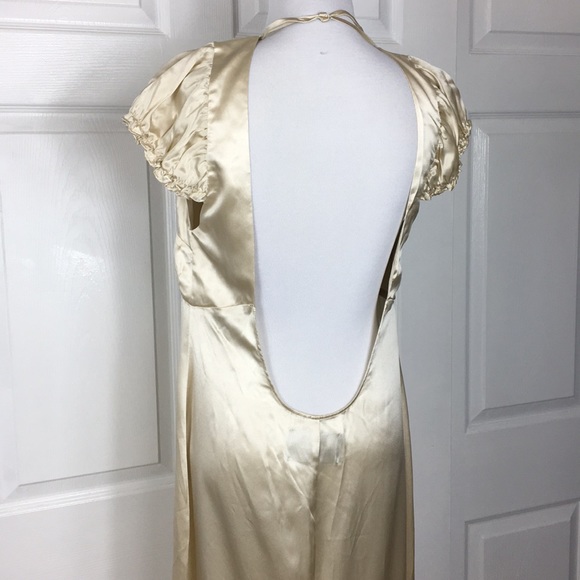 Reformation Champagne Color 100% Silk Maxi - Picture 4 of 7